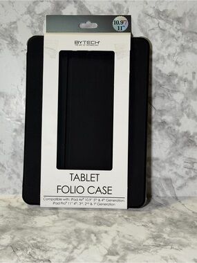 Bytech Black Tablet Folio Case for 10.9"–11" iPad Models